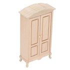 Dollhouse Miniature Wardrobe 1 12 Scale Double Door Closet Furniture