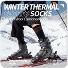 Merino Wool Knee High Socks Women Warm Thermal Thick For Winter Hiking Ski