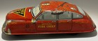 Vintage Marx Fire Chief Tin Litho Wind Up Car Red Original Key