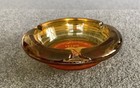 Vintage Riviera Hotel Las Vegas Amber Glass Ashtray Mid Century Casino Decor