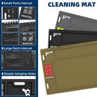 Ccsl Pistol Gun Cleaning Mat  Pad With Magnetic Organizer Black 