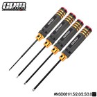 Gpm High-speed Steel Metric Hex Driver Wrench Set 4pcs Set 1 5 2 0 2 5 3 0mm