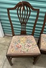 Set Of 4 Antique English Mahogany Hepplewhite Dining Chairs W Rush Seat Option