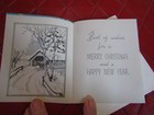 New Unused Vintage Covered Bridge Christmas Card   Envelope - 1950 s -  183