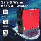    8kw 12v Fuel Heater With Lcd Screen   Remote Operation thermostat Quiet camper