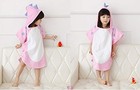 Soft Cotton Baby Bath Towel Beach Towel Bathrobe For Kids 0-4 Years Pink Dino   