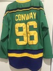 Classic Reels Men s Green Mighty Ducks  96 Charlie Conway Hockey Jersey Size Xl