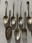 12 Lot Of Vintage Serving Flatware Pieces Collectible