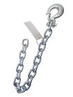 5 16  X 27  Trailer Safety Chain With Clevis Cotter Pin Safety Hook Latch 2 Pcs