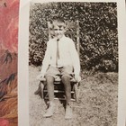 Antique 1920s Photo 1925 Child Boy Outdoor Portrait Vintage
