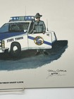 Signed 1978 Thin Grey Line Ford Kentucky State Trooper-car Poster Print Wall Art