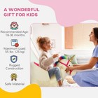 Qaba Kids Unicorn Rocking Horse With Sounds   Safety Belt