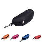 Zipper Eye Glasses Clam Shell Portable Sunglasses Hard Case Box Protector Holder