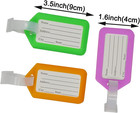 30 Pcs Luggage Tags Multicolor Suitcase Id Labels Bag Name Tag 10 Colors Travel