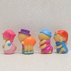 Lot Of 4 Playskool Glo Friends Glow Worm Bug Finger Figure Toys Vintage Hasbro