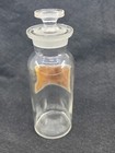 Antique Whitall Tatum Co Glass Apothecary Bottle Pharmacy Sunken Label Medicine