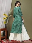 Green Embroidery Straight Kurta Rayon Indian Pakistani Kurti Plus Size S To 5xl