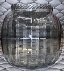 Sellers Glass Counter Jar Container Ribbed Flour cookie candy Canister 1924 Pat