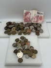 Old Vintage Foreign Coin Lot  185  Uk France Germany Netherlands Switzerland