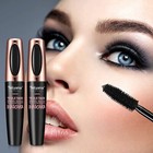 2 Pack 4d Silk Fiber Eyelash Mascara Extension Makeup Black Waterproof Eyelashes