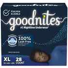 Goodnites Bedwetting Underwear For Boys  Xl  95-140  Lbs   28 Ct