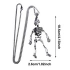 Unisex Alloy Skull Pendant Necklace     A Gothic Accessory For Everyday Wear