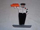 Vintage  phillips 66 Gasoline    man   12  Metal Business Card Holder Gas Oil Sign