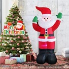 6ft Inflatable Christmas Santa Claus W led Lights Blow Up Yard Xmas Decoration