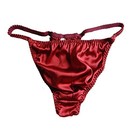 Men s Silk Panties G-strings Thongs Size S M L Xl 2xl  multicoloured  Small Red