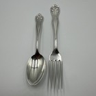 Vintage Gorham Sterling Silver 7  Fork   5 3 4    Spoon Lancaster W mono  Antique 