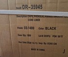Box Of 33-400 Black Airtight Phenolic Poly Cone Insert Caps For 33mm Wide Mouth