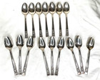 Oneida Community Coronation 16 Teaspoons Silverplate 1936 Flatware Vintage Lot