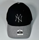 New York Yankees Mens Black Gray Baseball Cap Hat One Size Adjustable