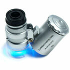 Us Magnifying Loupe 60x Jewelry Loupe Magnifier Loop Jeweler Eye Coins Led Light