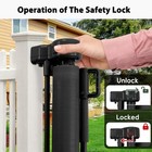 Extra Wide 250  Retractable Baby   Dog Gate  48  Tall For Outdoor Use