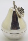 Vintage Italian Handmade Genuine Silver Rare Pear Shaped Pill Snuff Trinket Box