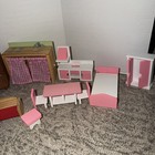 Kidkraft Kid Kraft  doug   Melissa Wooden Doll House Play Furniture 16 Piece Lot
