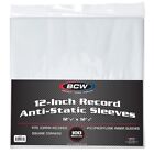  200  Bcw 12  Vinyl Record Anti-static Inner Sleeves For 33rpm Albums