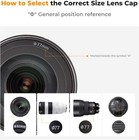 K f Concept Lens Cap Cover Set For Nikon  Canon  Sony  Fujifilm Camera 37-82mm