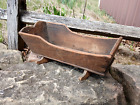 Antique Rocking Doll Cradle Chestnut Wood 1870s Primitive