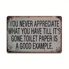 12 x8  Vintage-style Aluminum Tin Metal Signs Humorous Retro Quote Decoration