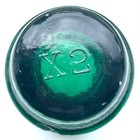 Emerald Green Cd 121 Brookfield Toll Style Glass Insulator X2 On Top