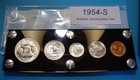 1954-s Mint Silver Set U s  Coins Lustrous Choice To Gem Brilliant Uncirculated