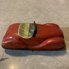 Vtg Japan Tin Lithograph Friction Toy Car Automobile Convertible 4  Works