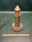 Antique 1920   s Cast  Bronze Lighthouse Lamp   Night Light 12    Tall    Nautical
