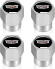 Tire Valve Stem Caps Cove For Cadillac Escalade Ct4 Ct5 Ct6 Ats Cts Srx Xt5 Meta