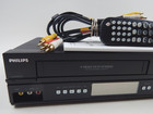 Philips Dvp3345vb f7 Dvd Vcr Combo Player   Vhs Recorder W Remote   Manual Works