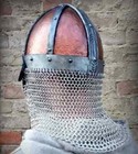 Medieval Vendel Helmet Battle Viking Larp Ready Helmet Era Helmet With Chainmail
