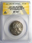 Lysimachus Thrace Silver Ar Tetradrachm Lysimachos Coin 297 Bc - Anacs Xf40 Ef