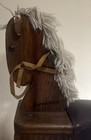 Vintage Wooden Rocking Horse Child Toy Nursery Decor Solid Wood